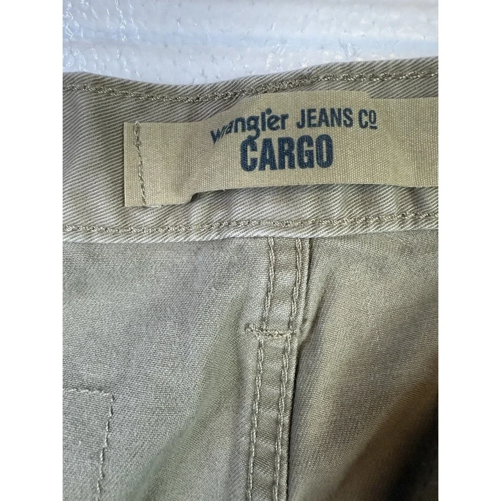 Wrangler Cargo Pants Mens 42x30 Khaki Beige Regular‎ Straight Utility Casual